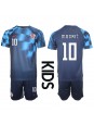 Billige Kroatia Luka Modric #10 Bortedraktsett Barn VM 2022 Kortermet (+ Korte bukser)